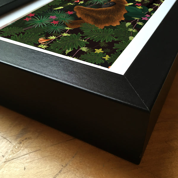 Jungle Orangutan - Framed Mini Print