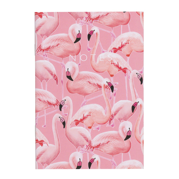 Pink Flamingos - A5 Notebook