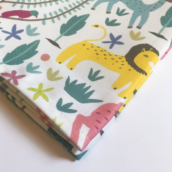 The Lion and the Hare (White)  - Tea Towel